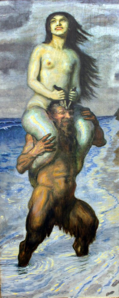 Faun and Mermaid by Franz von Stuck
